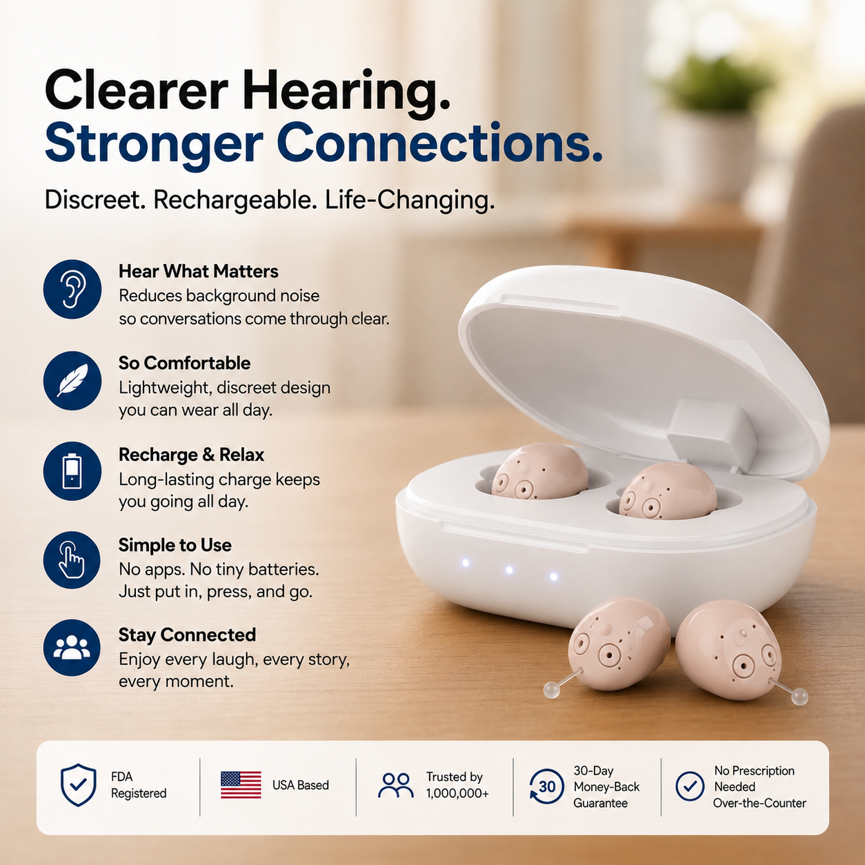 Vyrona™ Comfort OTC Hearing Aids